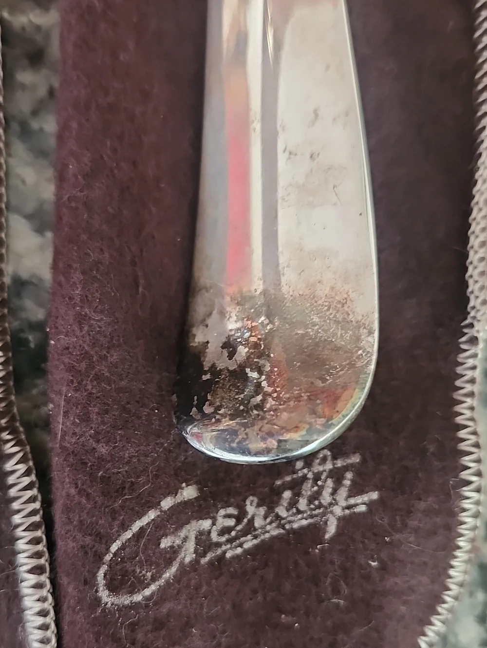 Silverplated Georgian Pattern Salad Fork & Serving Spoon From Gerity